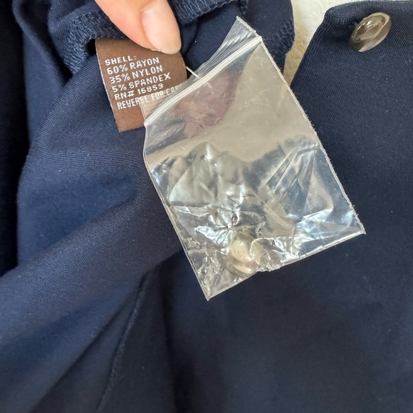 J. McLaughlin Navy Sheet Dress. Size Medium. - Picture 5 of 5